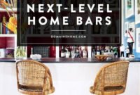 Delicate Home Bar Design Ideas That Make Your Flat Look Great 28