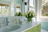Inspiring Bathroom Decor Ideas With Turquoise Color To Consider 05