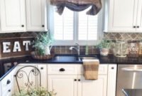 Magnificient Kitchen Cabinet Curtain Ideas To Look Stunning 48