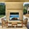 Pretty Seating Area Ideas With Outside Fireplace 08