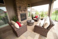 Pretty Seating Area Ideas With Outside Fireplace 10