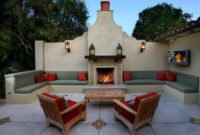 Pretty Seating Area Ideas With Outside Fireplace 23