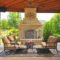 Pretty Seating Area Ideas With Outside Fireplace 48