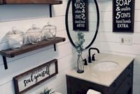 Adorable Farmhouse Bathroom Decor Ideas That Looks Cool 06