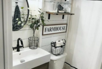 Adorable Farmhouse Bathroom Decor Ideas That Looks Cool 35