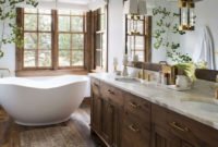 Inspiring Small Bathroom Design Ideas With Wood Decor To Inspire 17
