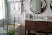 Inspiring Small Bathroom Design Ideas With Wood Decor To Inspire 43