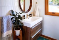 Inspiring Small Bathroom Design Ideas With Wood Decor To Inspire 44