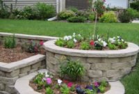 Modern Flower Beds Rocks Ideas For Front House To Try 05