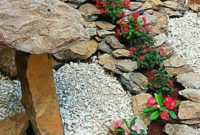 Modern Flower Beds Rocks Ideas For Front House To Try 06