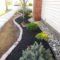Modern Flower Beds Rocks Ideas For Front House To Try 24