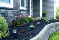 Modern Flower Beds Rocks Ideas For Front House To Try 26