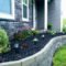 Modern Flower Beds Rocks Ideas For Front House To Try 26