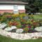 Modern Flower Beds Rocks Ideas For Front House To Try 30