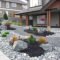 Modern Flower Beds Rocks Ideas For Front House To Try 47