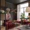 Superb Red Apartment Ideas With Rustic Accents 03
