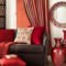 Superb Red Apartment Ideas With Rustic Accents 16